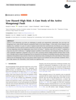 Low Hazard–High Risk: A Case Study of the Active Mangatangi Fault