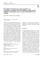 Description of <em>Skrjabinoclava pharyngophila</em> n. sp. (Nematoda: Acuariidae) from the oropharynx of the sacred kingfisher <em>Todiramphus sanctus</em> (Vigors & Horsfield) in New Zealand