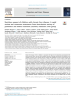 Nutrition support of children with chronic liver disease: A rapid review and consensus statements from Australasian society of parenteral and enteral nutrition (AuSPEN) Paediatric liver group