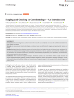 Staging and Grading in Gerodontology—An Introduction