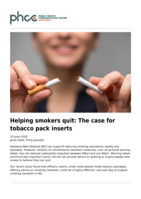 Helping smokers quit: The case for tobacco pack inserts