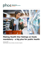 Making Health Star Ratings on foods mandatory – a big plus for public health