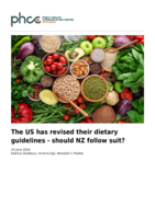 The US has revised their dietary guidelines - should NZ follow suit?