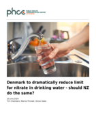 Denmark to dramatically reduce limit for nitrate in drinking water - should NZ do the same?