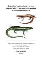 Untangling cryptic diversity in New Zealand skinks – a genome-wide analysis of two species complexes