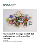 New laws shift the vape market, but challenges for youth protection continue