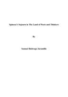 Spinoza's Sojourn in The Land of Poets and Thinkers