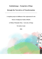 Kaitiakitanga – Footprints of Hope through the Narratives of Transformation