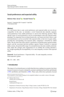 Social preferences and expected utility