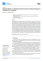 Tikanga Māori as a relational framework for cultural change in Aotearoa New Zealand