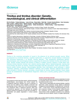 Tinnitus and tinnitus disorder: Genetic, neurobiological, and clinical differentiation