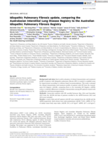 Idiopathic Pulmonary Fibrosis update, comparing the Australasian Interstitial Lung Disease Registry to the Australian Idiopathic Pulmonary Fibrosis Registry