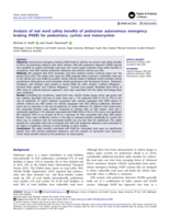 Analysis of real word safety benefits of pedestrian autonomous emergency braking (PAEB) for pedestrians, cyclists and motorcyclists