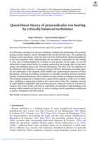 Quasi-linear theory of perpendicular ion heating by critically balanced turbulence