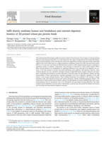 Infill density mediates human oral breakdown and nutrient digestion kinetics of 3D-printed wheat-pea protein foods