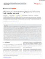 Dispensing of Antiemetics During Pregnancy in Aotearoa New Zealand, 2005-2020