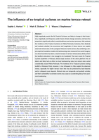 The influence of ex‐tropical cyclones on marine terrace retreat