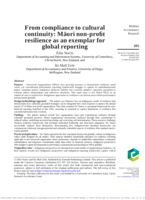 From compliance to cultural continuity: Māori non-profit resilience as an exemplar for global reporting