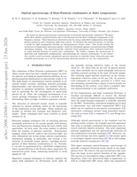 Optical spectroscopy of Bose-Einstein condensates at finite temperature