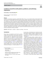 Loneliness around the world: patterns, predictors, and well-being implications