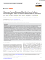 Biopower, Necropolitics, and the Afterlives of Infants: Uncovering the Ethics of Historical Anatomical Collections