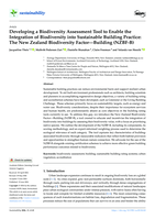 Developing a Biodiversity Assessment Tool to Enable the Integration of Biodiversity into Sustainable Building Practice: The New Zealand Biodiversity Factor—Building (NZBF-B)