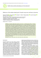 Habitat use of the northern striped gecko <em>Toropuku inexpectatus</em> and biases in detection