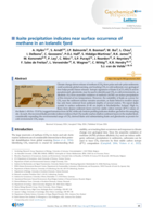 Ikaite precipitation indicates near surface occurrence of methane in an Icelandic fjord