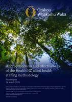 Appropriateness and effectiveness of the Health NZ allied health staffing methodology: Short report