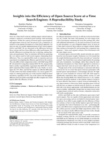 Insights into the Efficiency of Open-Source Score-at-a-Time Search Engines: A Reproducibility Study