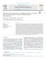 Institutional drivers and barriers in sustainable procurement: A systematic review and total interpretive structural modelling analysis of local government