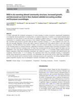 Mild in situ warming altered community structure, increased growth, and decreased survival in New Zealand subtidal encrusting ascidian and bryozoan assemblages