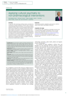 Applying cultural psychiatry to non-pharmacological interventions