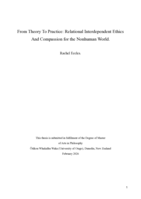 From Theory to Practice: Relational Interdependent Ethics and Compassion for the Nonhuman World