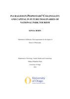 Pluralism in Piopiotahi? Coloniality and capital in future imaginaries of national park tourism