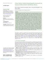 A four-factor model of psychopathy assessed via neural reinforcement sensitivity theory