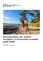 More prevention, less 'modern corruption': A call-to-action to protect public health