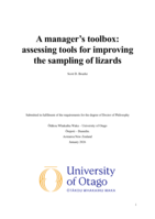 A manager’s toolbox: assessing tools for improving the sampling of lizards