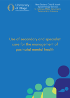 Use of secondary and specialist care for the management of postnatal mental health