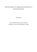 Identity-based approaches for managing alcohol and other drug use in youths and emerging adults