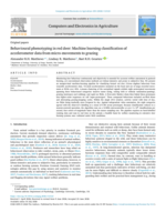 Behavioural phenotyping in red deer: Machine learning classification of accelerometer data from micro-movements to grazing