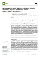Cultivating Safety: How Food Safety Champions Translate Regulatory Compliance into Frontline Practice