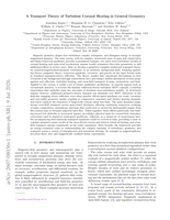 A Transport Theory of Turbulent Coronal Heating in General Geometry