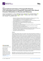 Transcriptional Activation of Transposable Element (TE)-Associated Genes Is Frequently Associated with Altered Promoter Methylation in Placenta and Melanoma