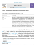 Defining kindness in healthcare: Perspectives from international experts