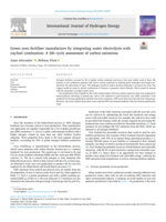 Green urea fertiliser manufacture by integrating water electrolysis with oxyfuel combustion: A life cycle assessment of carbon emissions