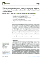 Numerical Investigation of the Thermal Environment in a Data Center Under Dynamic Server Loads Driven by Artificial Neural Network Models