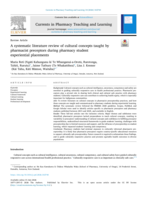 A systematic literature review of cultural concepts taught by pharmacist preceptors during pharmacy student experiential placements