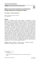 Effective and Inclusive Teaching for Young People from Refugee Backgrounds: An Appreciative Inquiry