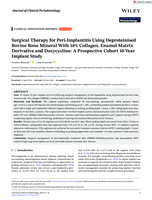 Surgical Therapy for Peri-Implantitis Using Deproteinised Bovine Bone Mineral With 10% Collagen, Enamel Matrix Derivative and Doxycycline: A Prospective Cohort 10-Year Implant Study